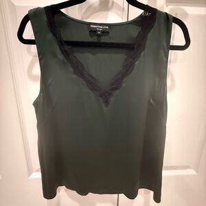 Generation Love Dark Green Top with Lace Detail